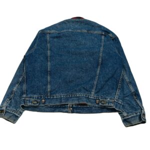 80's Levi's 70417 Flannel Lined Trucker Jacket - size L