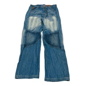 Akademiks Y2K Double Knee Baggy Denim Jeans - Size 36