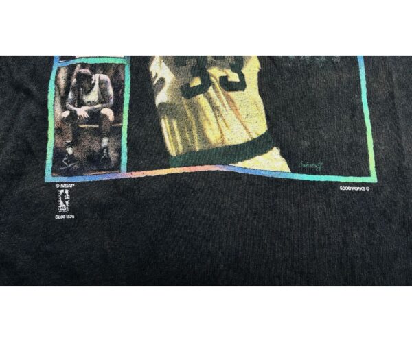 RARE Salem Sportswear NBA Larry Bird T-Shirt - Single Stitch - Size L - Image 5