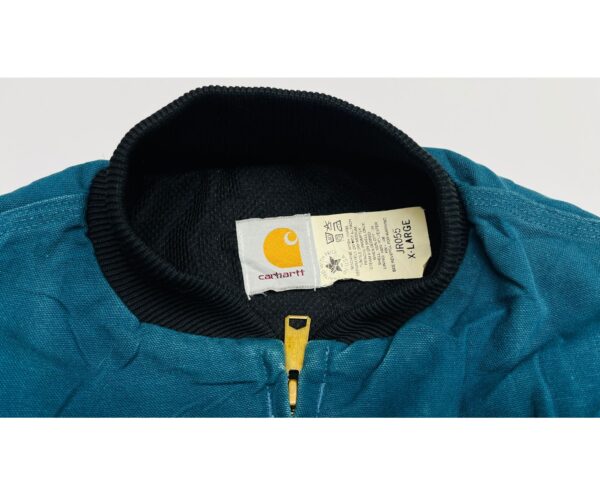 RARE Vintage 90's Carhartt Teal Aztec Southwest Print Jacket - Size XL - Image 3