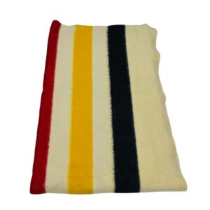 AUTHENTIC Vintage Hudson's Bay Company 100% Wool Point Blanket