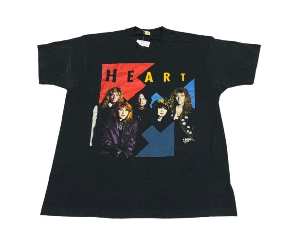 Heart Brigade World Tour 1990 Mens T-Shirt Black Size XL