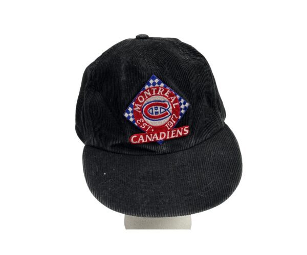 90's Montreal Canadiens Corduroy Snapback - Krystal NHL Cap