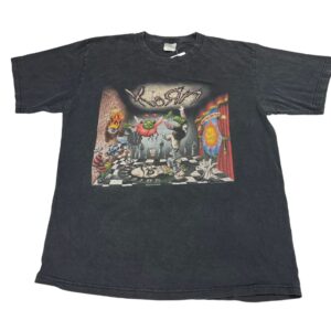 2002 RARE Korn Untouchables Black Band Shirt Nu Metal Y2K Size L