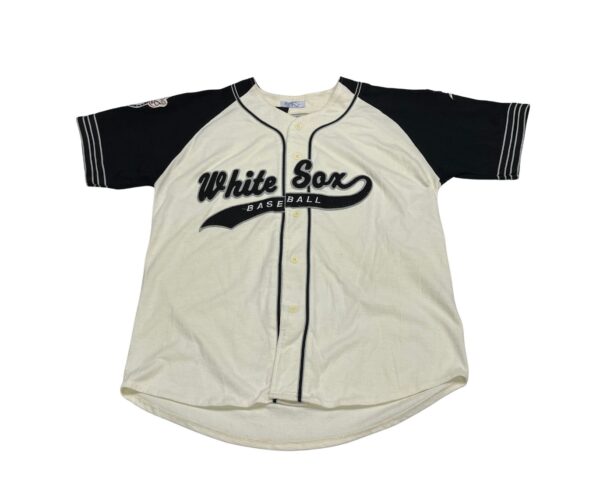 90's Chicago White Sox Baseball Shirt STARTER Scripted Jersey L