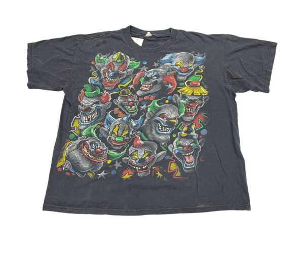 Y2K Liquid Blue Crazy Clowns T Shirt XL Alstyle Tag