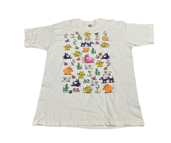 Animal Position 90's Rare Funny T shirt Size XL