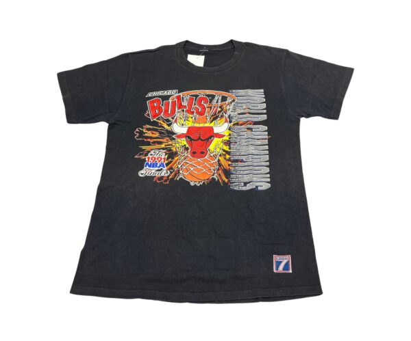 Chicago Bulls Men’s Tshirt 1991 NBA World Champions LOGO 7 Size M