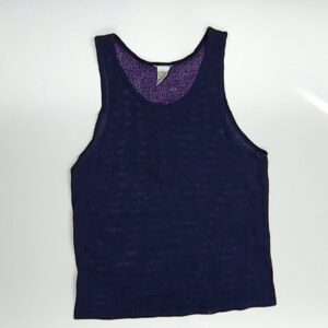 90's Navy Mesh Jersey Tank Top