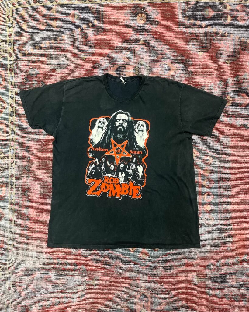 Rob Zombie band tee – goth rock vintage at Sunday Market pop-up