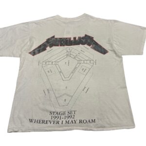 1991 Metallica WHEREVER I MAY ROAM T-Shirt XL Single Stitch BROCKUM Stage