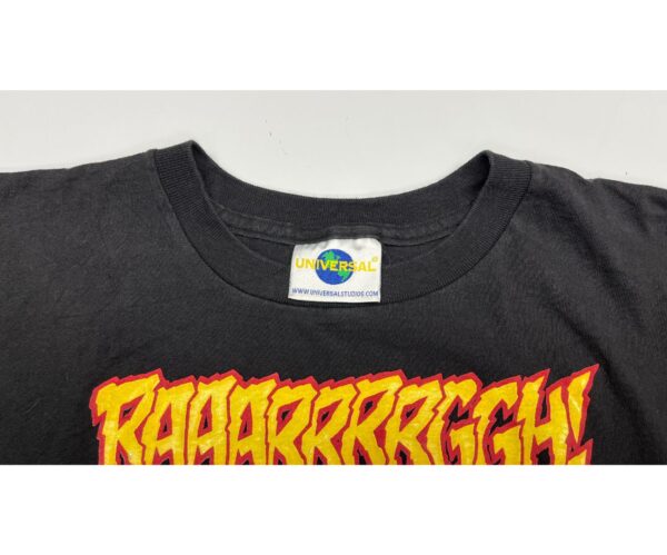 1998 Hulk Universal Studios Black T-Shirt Size M Official Theme Park Tee - Image 3