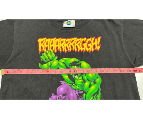 1998 Hulk Universal Studios Black T-Shirt Size M Official Theme Park Tee - Image 4