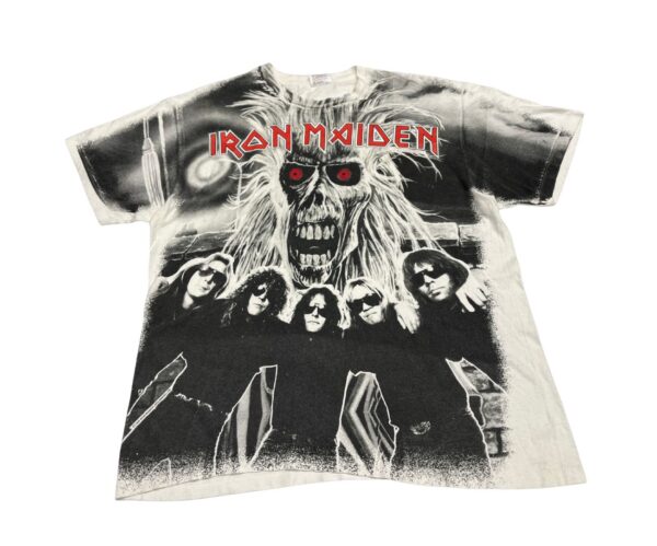 1991 Iron Maiden All Over Print AOP T-Shirt XL Band Tee Single Stitch