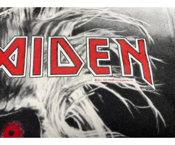 1991 Iron Maiden All Over Print AOP T-Shirt XL Band Tee Single Stitch - Image 5