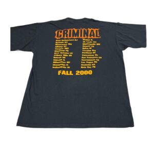 Eminem Criminal Fall 2000 Rap Tee T-Shirt Size XL RARE Daily