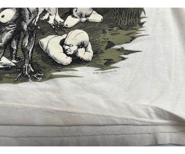 RARE Vintage 1991 Ozzy Osbourne T-Shirt XL GLOWS IN THE DARK Heavy Metal Rock - Image 4