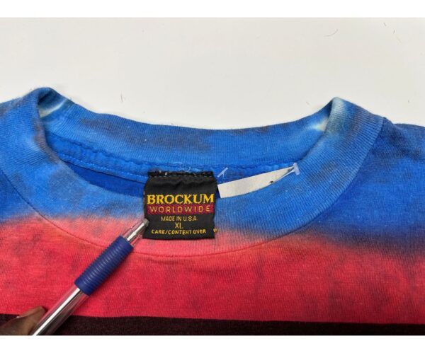 ROLLING STONES Voodoo Lounge 1994 Single Stitch Vintage Tee Overprint Tie Dye XL - Image 3
