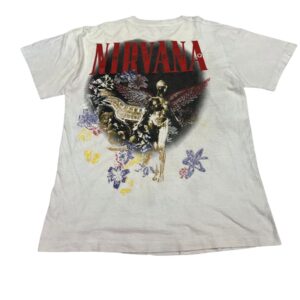 Rare Nirvana In Utero 90s Single Stitched Heart Rape T-Shirt Size XL