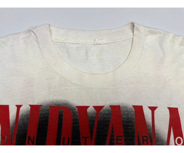 Rare Nirvana In Utero 90s Single Stitched Heart Rape T-Shirt Size XL - Image 3