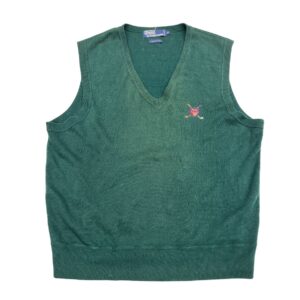 90s Polo Golf Ralph Lauren Sweater Vest Men's Size S Green Classic