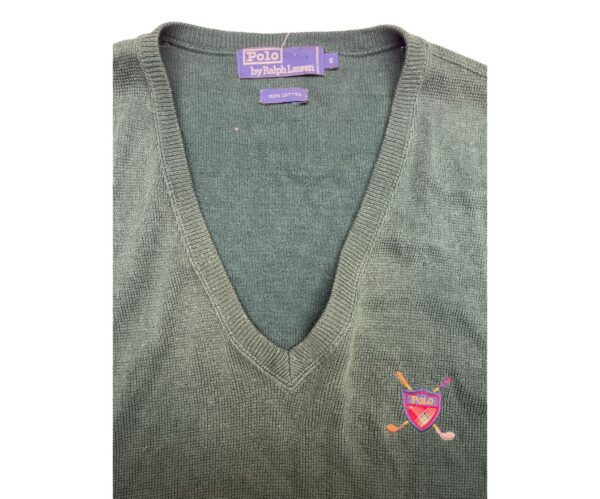 90s Polo Golf Ralph Lauren Sweater Vest Men's Size S Green Classic - Image 3
