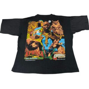 1996 Africa Animals Rap T-Shirt Size XL 90s Hip Hop Nature Tee Very Rare