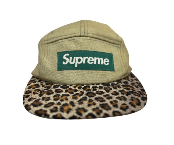 Supreme Camp Cap 5 Panel Safari Olive Leopard 2011 Tyler the Creator