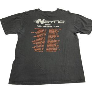 2001 NSYNC PopOdyssey Concert Tour T-Shirt Size L Y2K Pop Music Tee