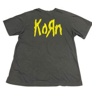 2000's Korn Nu Metal Band T-Shirt Size M Black Rare Rock Tee