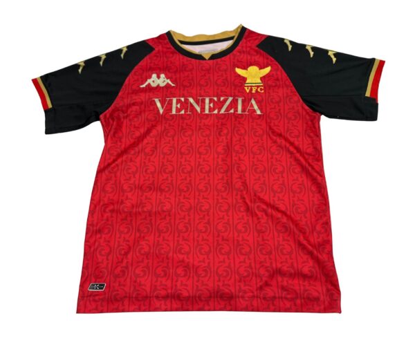 Kappa Venezia FC 2021-22 Fourth Football Jersey Size Medium - Maroon Black Gold