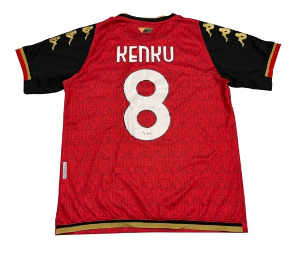 Kappa Venezia FC 2021-22 Fourth Football Jersey Size Medium - Maroon Black Gold - Image 2