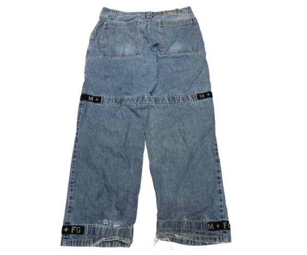 90's LE JEAN DE MARITHE FRANCOIS GIRBAUD 38 W Oversized Punk Goth Jeans - Image 3