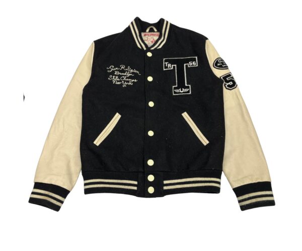 True Religion Varsity Jacket "Richie" Letterman Bomber Jacket Men's Medium