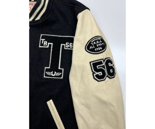 True Religion Varsity Jacket "Richie" Letterman Bomber Jacket Men's Medium - Image 4
