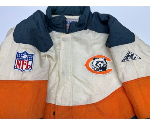 90's Chicago Bears NFL Football Apex One Zip Up Jacket Men's XL - RARE - Image 6