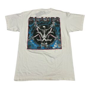 Rare Vintage Slayer Flaming Goat Skull T Shirt Size L