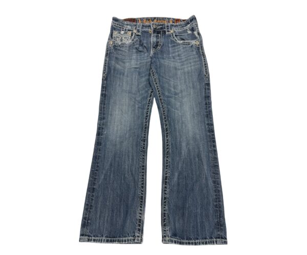 Rock Revival Jeans Size 32 Straight Distressed Blue