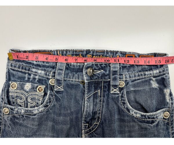 Rock Revival Jeans Size 32 Straight Distressed Blue - Image 5