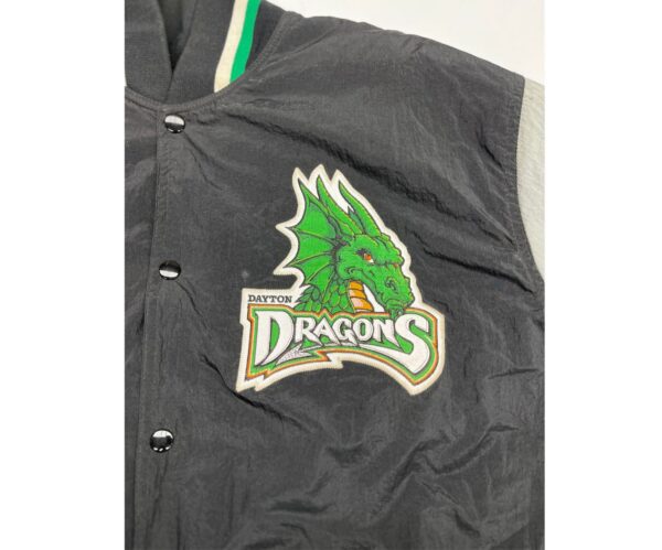 Rare Vintage Dayton Dragons MiLB AIS Button/Snap Up Quilt Lined Jacket Mens XXL - Image 5