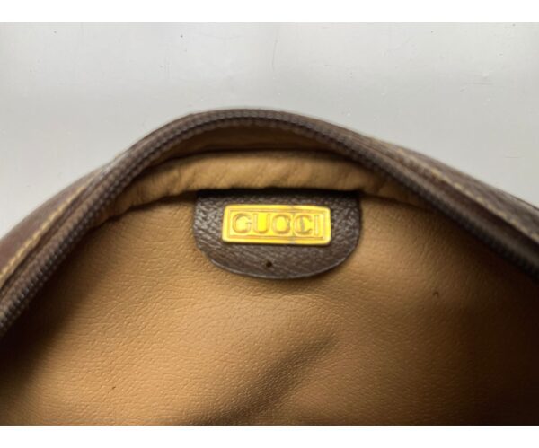 Authenticated Rare Vintage Gucci GG Monogram Canvas Bag Luxury Designer Handbag - Image 4