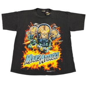 90's Mars Attacks Movie Comic Unisex Heaven Cotton Tshirt Size L
