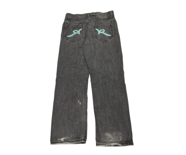 Baggy Jeans Rocawear Denim Wide Loose Y2K Streetwear JNCO Vintage Hip Hop 36