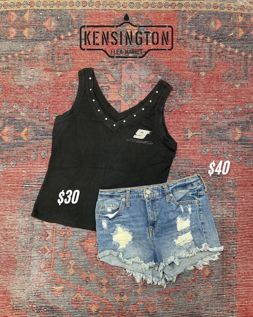 Distressed Denim Shorts – $40