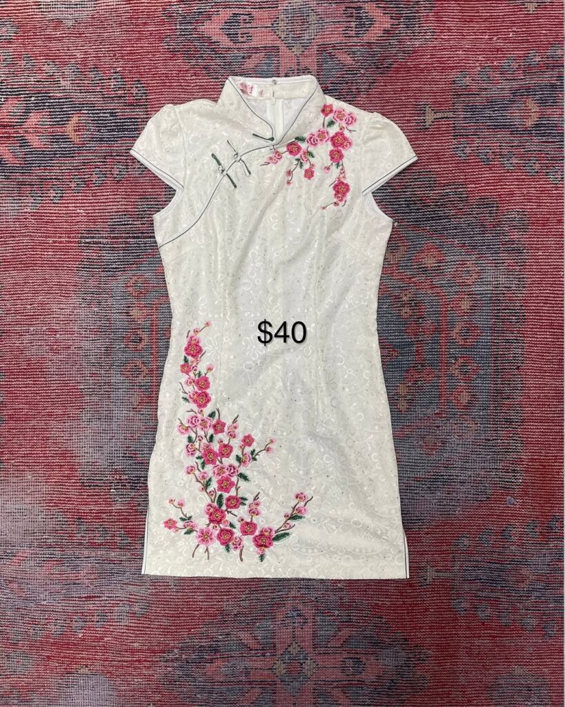 Floral Chinese style dress $40