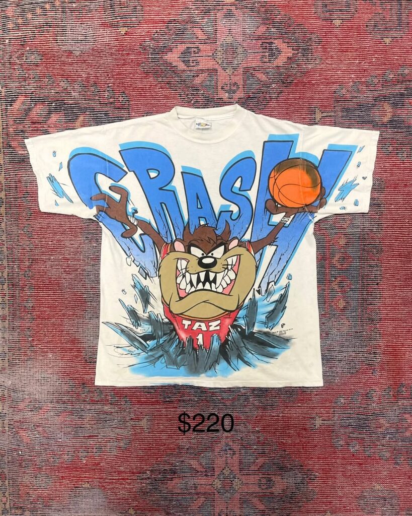 OG 90s Taz Crash Basketball Tee$220