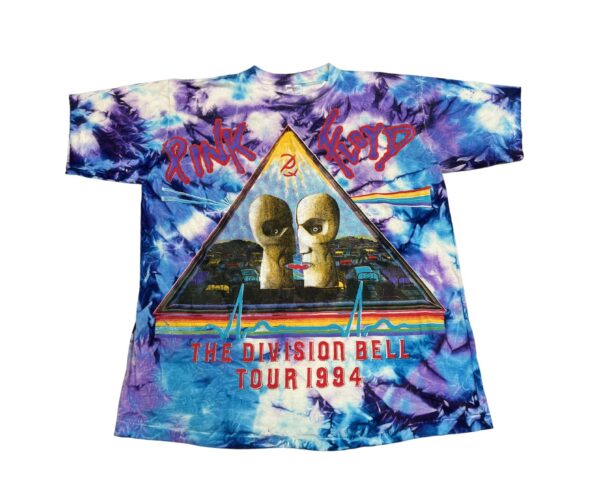 Pink Floyd Tie Dye 1994 Division Bell Tour T-Shirt RARE Size L