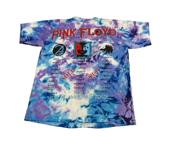 Pink Floyd Tie Dye 1994 Division Bell Tour T-Shirt RARE Size L - Image 2