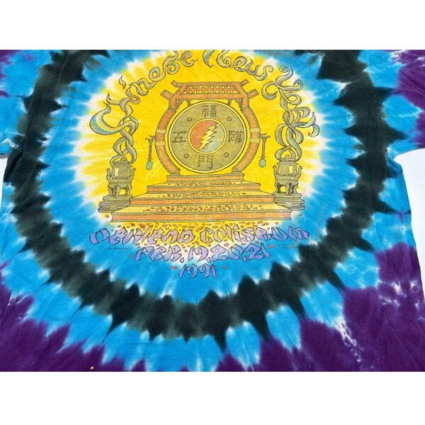 90s Grateful Dead Chinese New Year T Shirt XL Bohorquez Art - Image 6