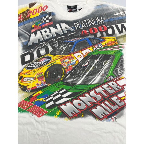 2000 Nascar dover downs mbna platinum 400 racing AOP t shirt xl - Image 3